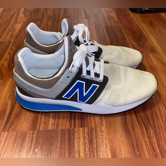 New Balance 247 Cream/Blue/Brown. Size 9.5. Lightly Worn - Picture 1 of 6